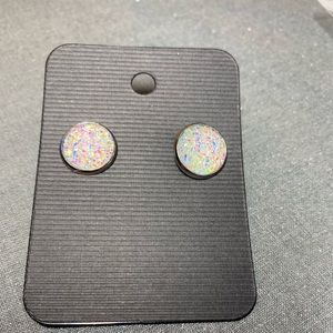 Faux druzy earrings